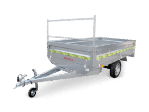 Remorque utilitaire PTAC 750kg- caisse de 2×1,25m