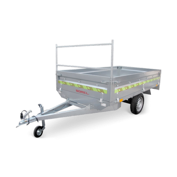 Remorque utilitaire PTAC 750kg- caisse de 2x1,25m
